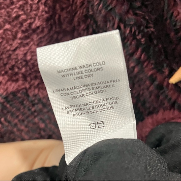 Francescas Collections Plaid Fleece Pullover Jacket Womens Medium - Picture 12 of 13